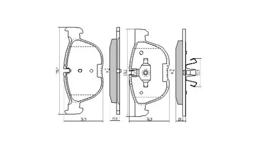Bremsbelagsatz, Scheibenbremse FREMAX FBP-1666 Bild Bremsbelagsatz, Scheibenbremse FREMAX FBP-1666