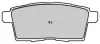 Bremsbelagsatz, Scheibenbremse Hinterachse FREMAX FBP-1842