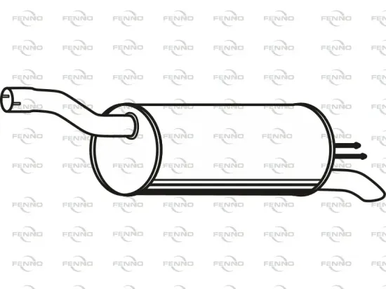 Endschalldämpfer hinten FENNO P2293 Bild Endschalldämpfer hinten FENNO P2293