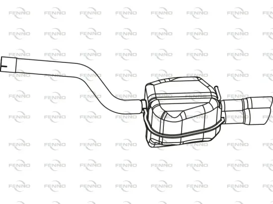 Endschalldämpfer hinten FENNO P57009 Bild Endschalldämpfer hinten FENNO P57009