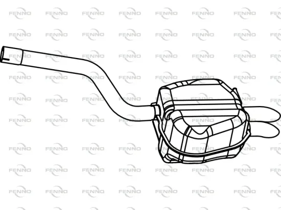 Endschalldämpfer hinten FENNO P5762 Bild Endschalldämpfer hinten FENNO P5762