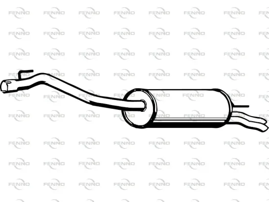 Endschalldämpfer hinten FENNO P7461 Bild Endschalldämpfer hinten FENNO P7461