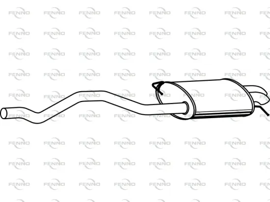 Endschalldämpfer hinten FENNO P7555 Bild Endschalldämpfer hinten FENNO P7555