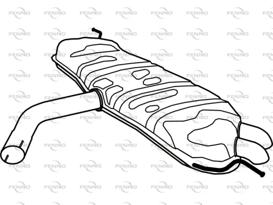Ruß-/Partikelfilter, Abgasanlage FENNO P9800DPF Bild Ruß-/Partikelfilter, Abgasanlage FENNO P9800DPF