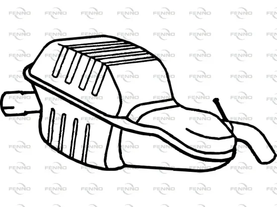 Endschalldämpfer hinten FENNO P7828 Bild Endschalldämpfer hinten FENNO P7828