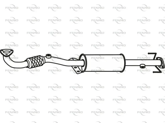 Ruß-/Partikelfilter, Abgasanlage FENNO P9824DPF Bild Ruß-/Partikelfilter, Abgasanlage FENNO P9824DPF