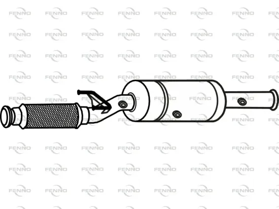 Ruß-/Partikelfilter, Abgasanlage FENNO P9886DPF Bild Ruß-/Partikelfilter, Abgasanlage FENNO P9886DPF