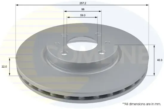 Bremsscheibe COMLINE ADC1808V Bild Bremsscheibe COMLINE ADC1808V