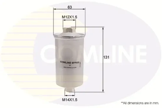 Kraftstofffilter COMLINE EFF033 Bild Kraftstofffilter COMLINE EFF033