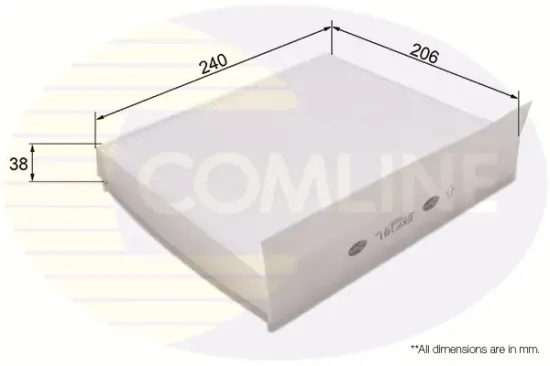 Filter, Innenraumluft COMLINE EKF161 Bild Filter, Innenraumluft COMLINE EKF161