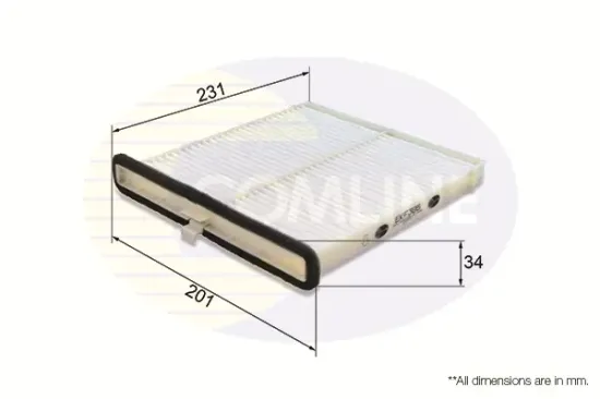 Filter, Innenraumluft COMLINE EKF385 Bild Filter, Innenraumluft COMLINE EKF385