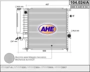 Kühler, Motorkühlung AHE 104.024/A