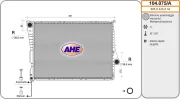 Kühler, Motorkühlung AHE 104.075/A