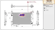 Kühler, Motorkühlung AHE 109.205