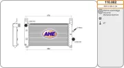 Kühler, Motorkühlung AHE 110.002