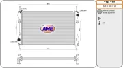 Kühler, Motorkühlung AHE 110.115