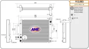 Kühler, Motorkühlung AHE 113.003