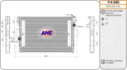 Kühler, Motorkühlung AHE 114.066