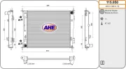 Kühler, Motorkühlung AHE 115.050