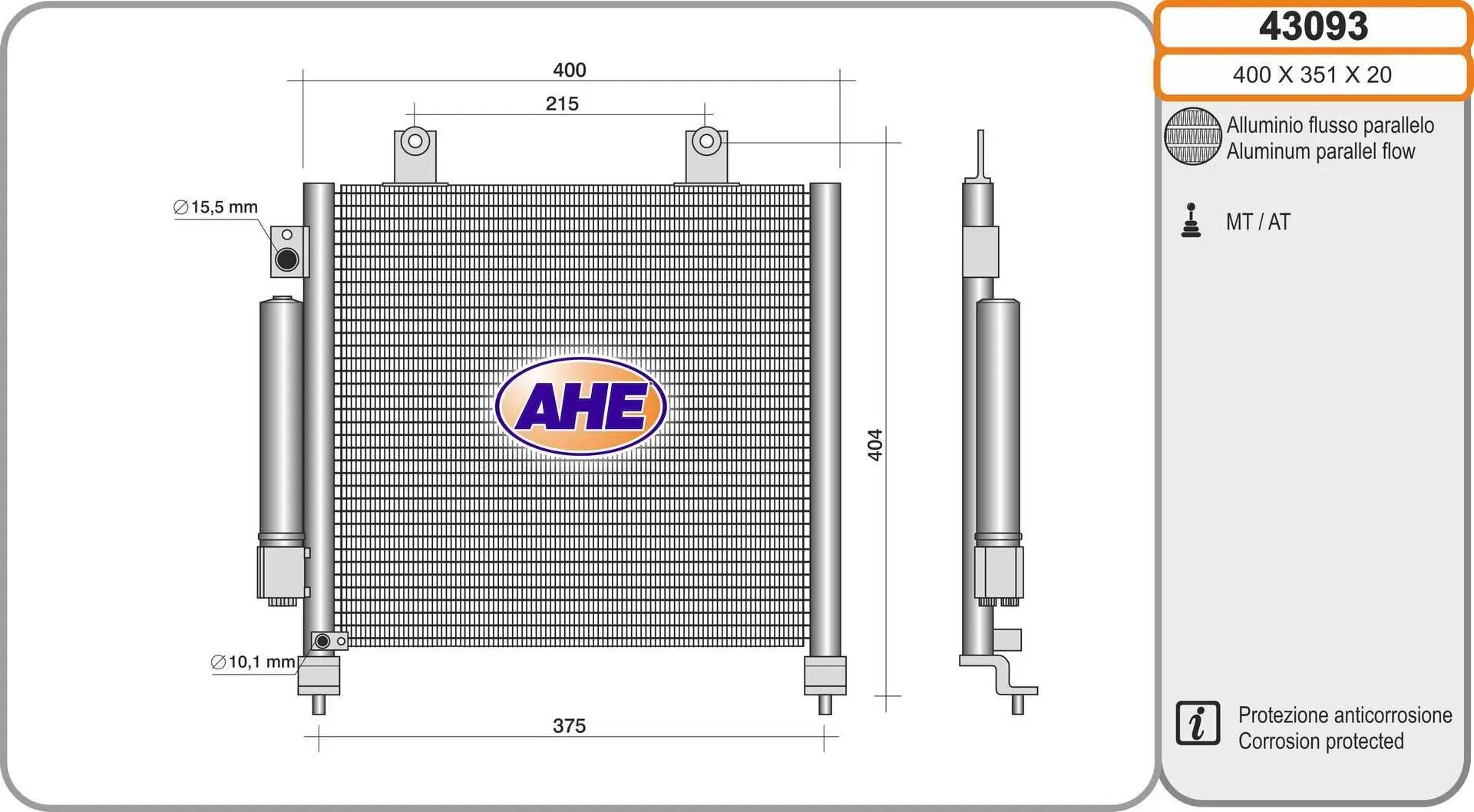 Kondensator, Klimaanlage AHE 43093