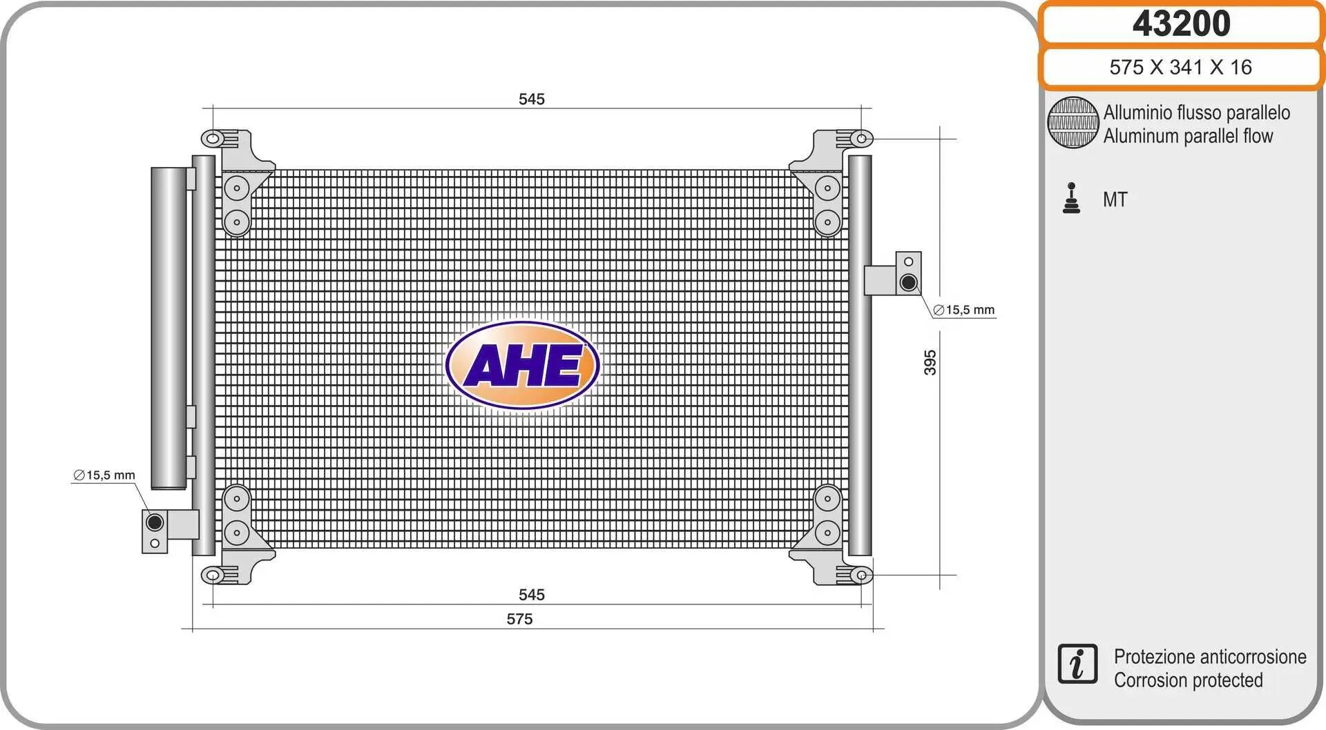 Kondensator, Klimaanlage AHE 43200