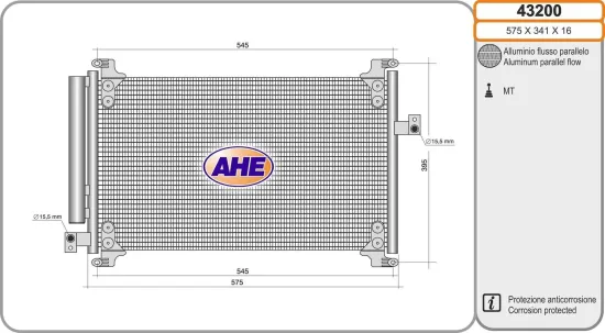 Kondensator, Klimaanlage AHE 43200 Bild Kondensator, Klimaanlage AHE 43200