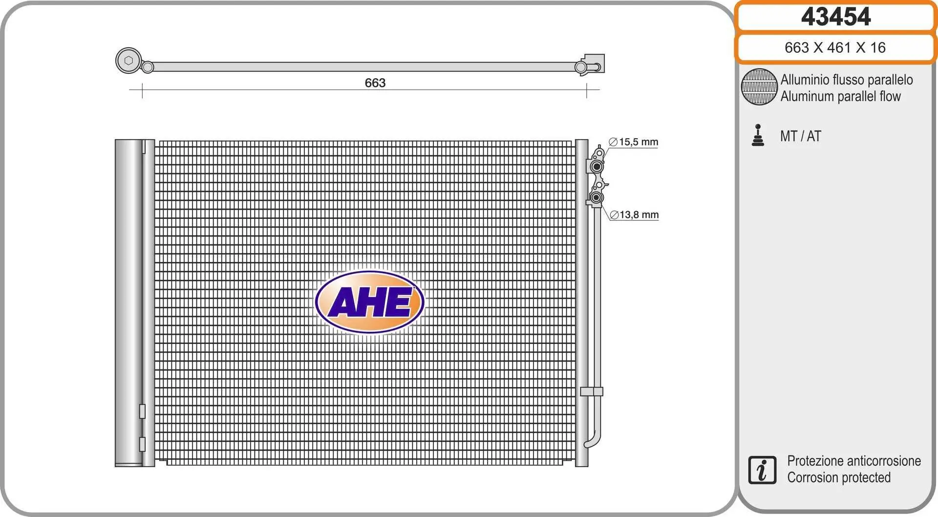 Kondensator, Klimaanlage AHE 43454