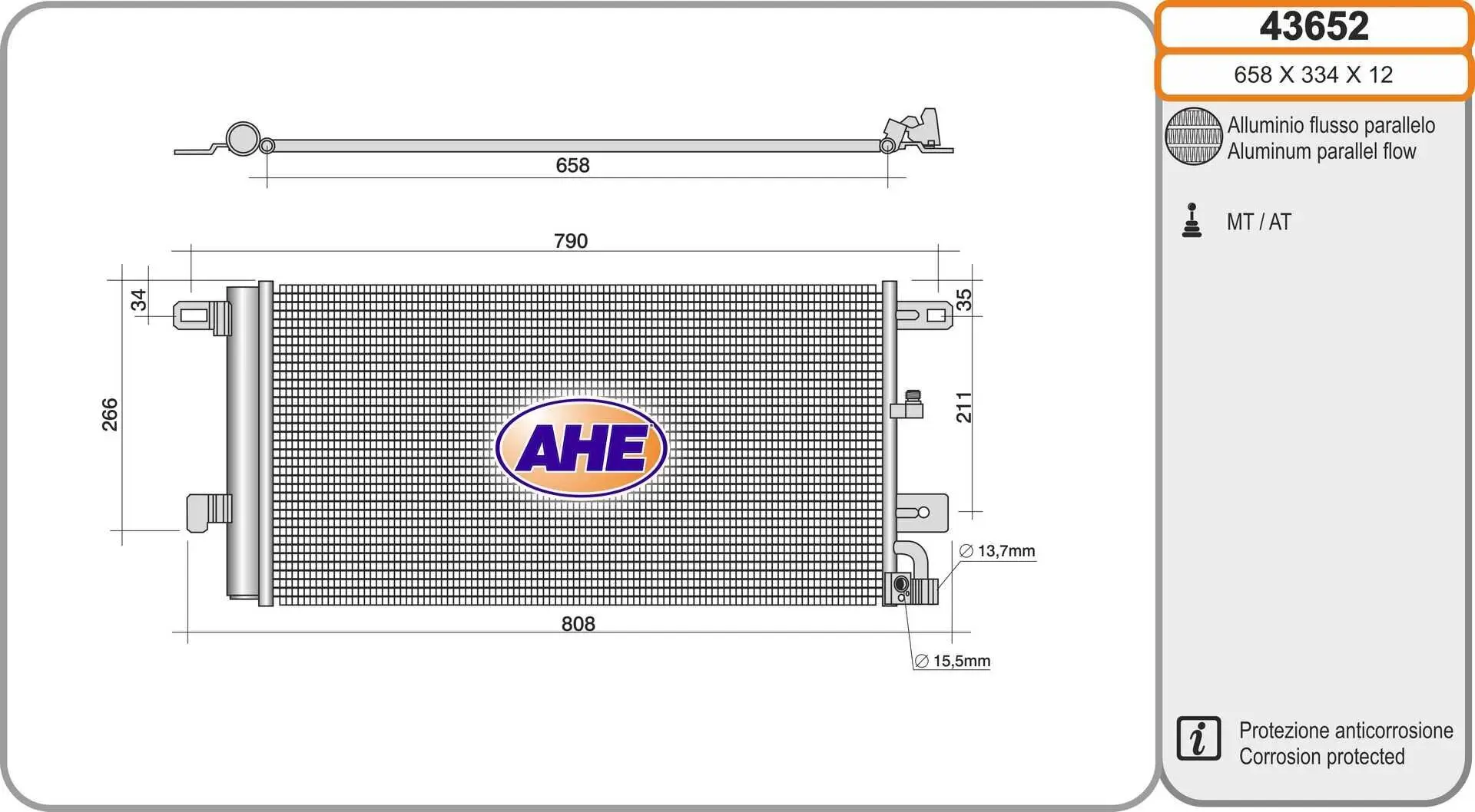 Kondensator, Klimaanlage AHE 43652