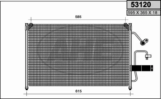 Kondensator, Klimaanlage AHE 53120 Bild Kondensator, Klimaanlage AHE 53120