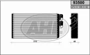 Wärmetauscher, Innenraumheizung AHE 93500