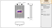 Wärmetauscher, Innenraumheizung AHE 93802