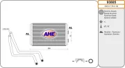 Wärmetauscher, Innenraumheizung AHE 93805
