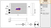 Wärmetauscher, Innenraumheizung AHE 93830