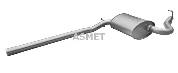 Mittelschalldämpfer Vorschalldämpfer ASMET 06.020