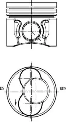 Kolben für Zylinder 3-4 KOLBENSCHMIDT 40422600 Bild Kolben für Zylinder 3-4 KOLBENSCHMIDT 40422600