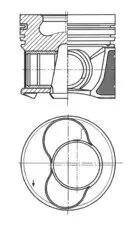 Kolben KOLBENSCHMIDT 41159600 Bild Kolben KOLBENSCHMIDT 41159600
