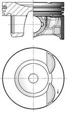 Kolben KOLBENSCHMIDT 41192620 Bild Kolben KOLBENSCHMIDT 41192620