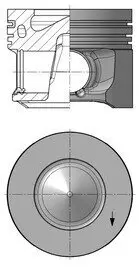 Kolben KOLBENSCHMIDT 41264620 Bild Kolben KOLBENSCHMIDT 41264620