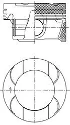 Kolben KOLBENSCHMIDT 41990600 Bild Kolben KOLBENSCHMIDT 41990600