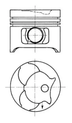 Kolben KOLBENSCHMIDT 91372610