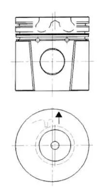 Kolben KOLBENSCHMIDT 92253600 Bild Kolben KOLBENSCHMIDT 92253600