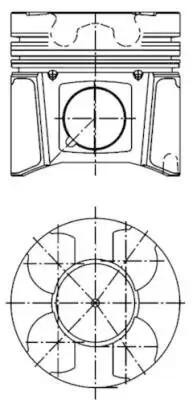 Kolben KOLBENSCHMIDT 40079600 Bild Kolben KOLBENSCHMIDT 40079600