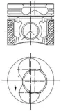Kolben für Zylinder 3-4 KOLBENSCHMIDT 99851600