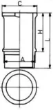 Zylinderlaufbuchse KOLBENSCHMIDT 89584110