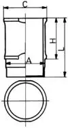 Zylinderlaufbuchse KOLBENSCHMIDT 89194110 Bild Zylinderlaufbuchse KOLBENSCHMIDT 89194110