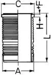 Zylinderlaufbuchse KOLBENSCHMIDT 89500110