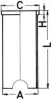 Zylinderlaufbuchse KOLBENSCHMIDT 89163190