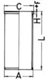 Zylinderlaufbuchse KOLBENSCHMIDT 89734190