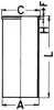Zylinderlaufbuchse KOLBENSCHMIDT 89850190