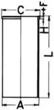 Zylinderlaufbuchse KOLBENSCHMIDT 89850190